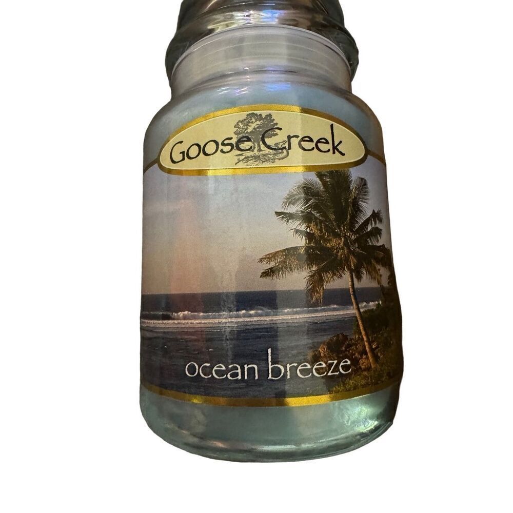 Goose Creek 2 Wick Jar Candle - Ocean Breeze - Hard to Find Scent - Discontinued